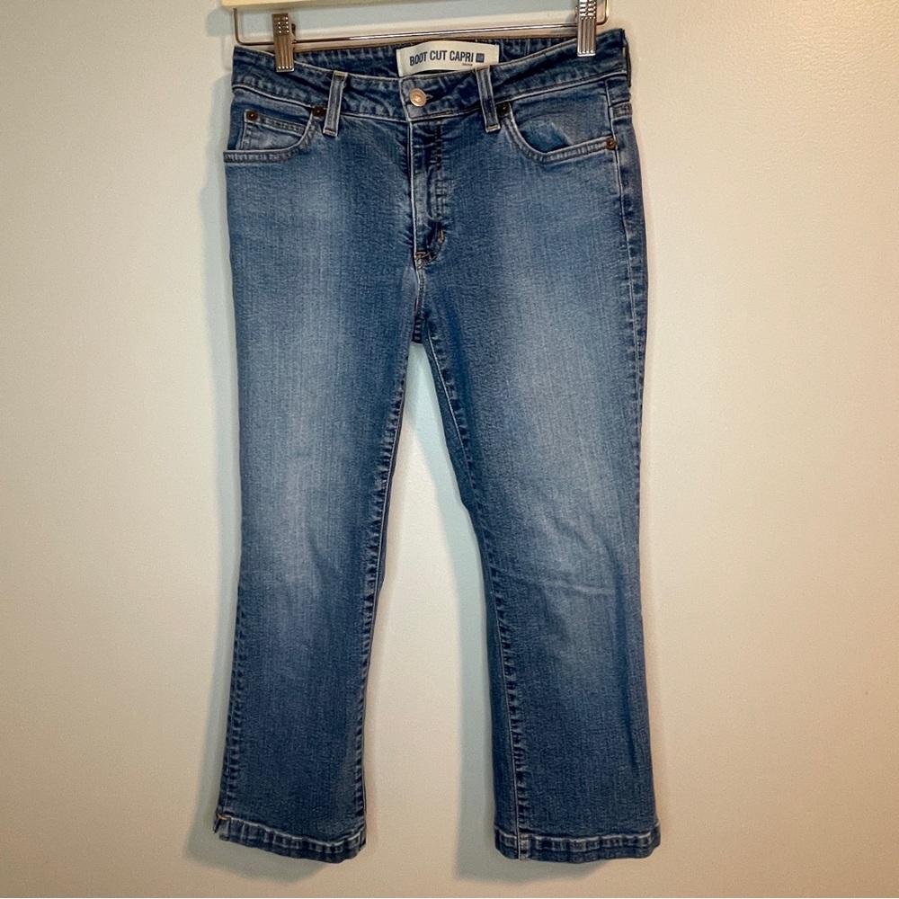 GAP Women's Light Blue Boot Cut Capri Jeans